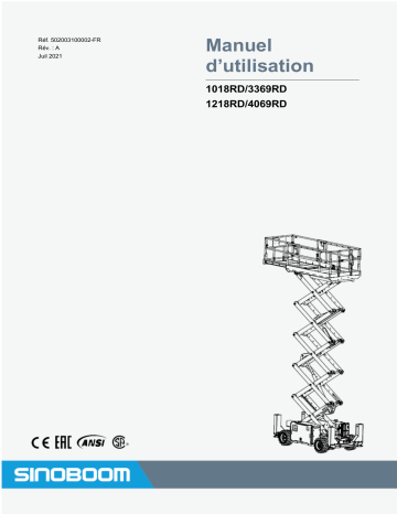 3369RD | 3369RD / 40469RD | Sinoboom 4069RD Mode d'emploi | Fixfr