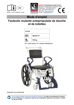 Manuel utilisateur Rebotec Venedig - Fauteuil roulant de douche et de toilettes