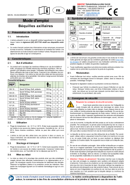Manuel utilisateur Rebotec Béquilles axillaires