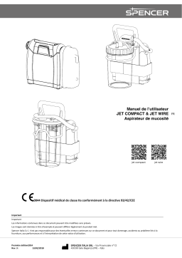 Spencer JET Compact et JET WIRE Manuel utilisateur