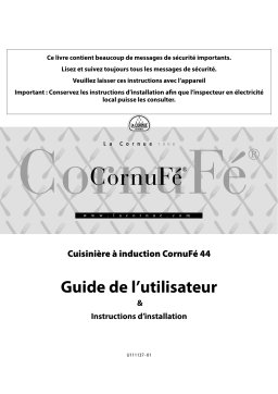 Guide d'installation Cornufé 110 Induction - La Cornue