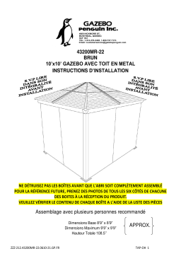 Gazebo Penguin 43200MR-22 Instructions avec IA Chat