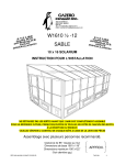 Solarium W1610 &frac12; -12: Instructions + Chat IA