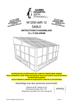 Gazebo Penguin W1209½MR-12: Instructions + IA