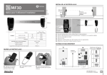 Motorline MF30 Photocellule: Notice avec IA &amp; PDF