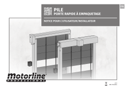 Motorline Porte rapide PILE Manuel du propriétaire