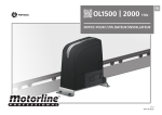 Manuel Motorline OL1500, OL2000 : Chat IA &amp; PDF