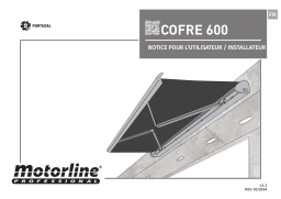 Motorline COFRE600 Manuel du propriétaire