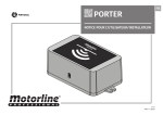 Motorline PORTER : Manuel d'utilisation + Chat IA