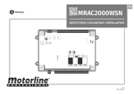 Motorline MRAC2000WSN Manuel du propri&eacute;taire