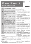 MP105, MP205 Motorline: Notice d'Utilisation + IA Chat