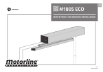 Motorline M1805 ECO: Guide d'installation + IA