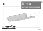 Motorline M1805 Automatisme : Aide IA + T&eacute;l&eacute;chargement PDF