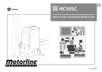 Motorline MC50SC Manuel du propri&eacute;taire