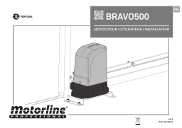 Motorline BRAVO500 Manuel du propriétaire