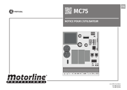 Motorline MC75 Manuel du propriétaire