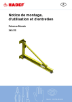 HADEF 340/15 Manuel du propri&eacute;taire