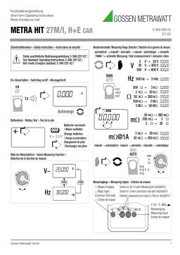 METRA HIT 27M/I, H+E CAR : Instructions + AI Chat
