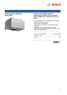 Bosch DWZ1FX5D1 Kit Recyclage: IA Chat et PDF