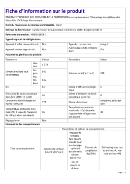 Haier HBW5518DK-1 Fiche produit : Chat IA & PDF