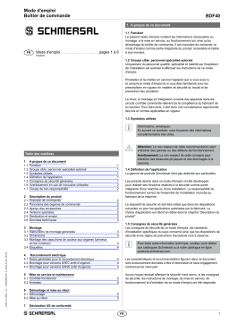 Schmersal BDF40 Mode d'emploi + Chat IA & PDF