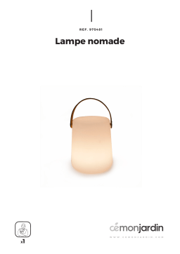 Lampe nomade Cemon Jardin : Manuel PDF et IA Chat
