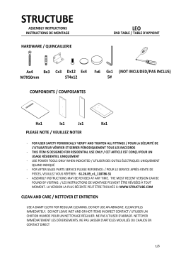 STRUCTUBE LEO Manuel utilisateur