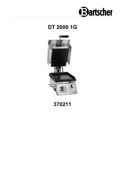 Bartscher DT 2000 1G Manuel d'utilisation | AI Chat & PDF