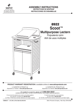 Scoot 8922 Lutrin Polyvalent | Instructions Assemblage + AI