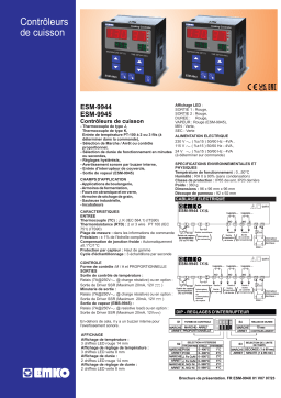 ESM-9944, ESM-9945 Contrôleurs de cuisson | AI Chat & PDF