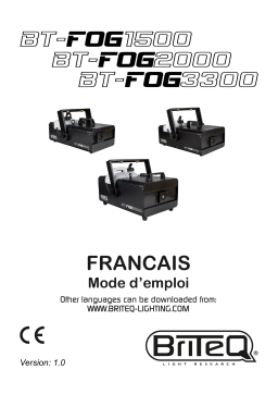 Briteq BT-FOG3300 Manuel du propriétaire