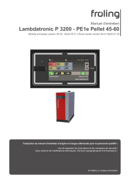 Froling NEW: PE1e Manuel du propriétaire