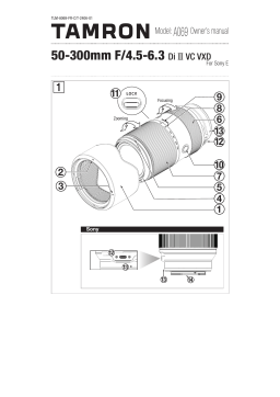 Tamron A069 Manuel utilisateur