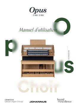 Johannus Opus C-360 Manuel utilisateur