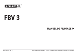 FBV 3 : Manuel d'utilisation PDF et IA | Line 6