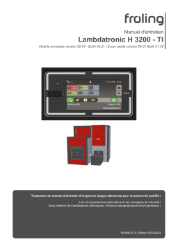 Fröling Lambdatronic H 3200 - TI : Manuel IA & PDF