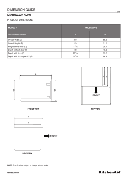KMCS522PPS Guide des dimensions + Chat IA et PDF