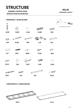 STRUCTUBE MILLIE Manuel utilisateur