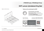 Lit King Rembourr&eacute; Lamora DHP: Guide IA &amp; PDF