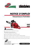 Shindaiwa 440, 488: Notice d'emploi | AI Chat &amp; PDF