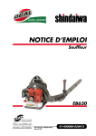 Manuel Shindaiwa EB630 + Chat IA &amp; T&eacute;l&eacute;chargement PDF