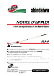 Shindaiwa SBA-P24: Notice d'emploi + Chat IA