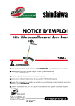 Shindaiwa SBA-T Notice d'emploi + AI Chat &amp; PDF