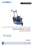 ISEKI TD-K53: Manuel d'utilisation + Chat IA