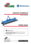 Terra Rake 1600, 2100 : Manuel d'utilisation + Chat IA