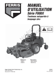 Ferris F800XY30D61SDCE, -, F800XY30DCE Manuel du propri&eacute;taire