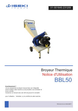 ISEKI BBL50 Manuel du propriétaire