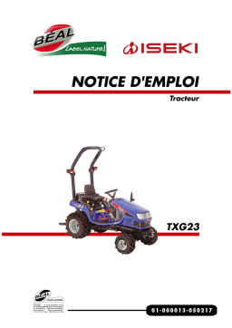 ISEKI TXG23 Tracteurs : Chat IA & Manuel PDF