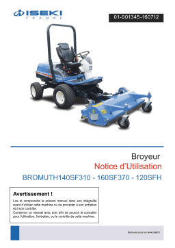 Iseki BROMUTH 140SF310 Broyeur : Notice + Chat IA