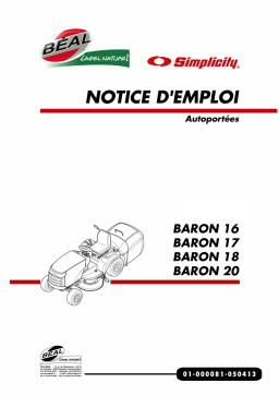 BEAL BARON 16/17/18/20: Manuel d'utilisation + IA